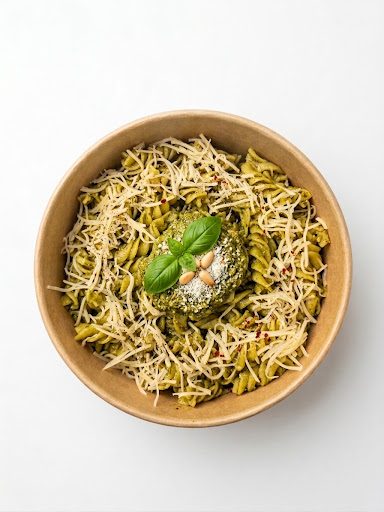 Spirelli au pesto